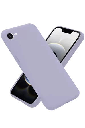 Newface Apple iPhone 16E Kılıf Nano içi Kadife Silikon - Lila