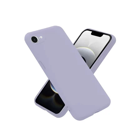 Newface Apple iPhone 16E Kılıf Nano içi Kadife Silikon - Lila