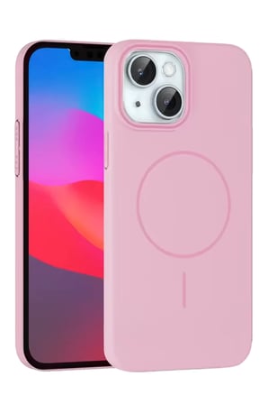Joko Apple iPhone 15 Plus Broş Magsafe Kapak - Pembe
