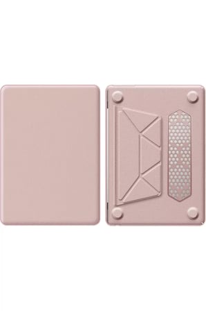 Newface Apple Macbook Pro 14 2021 Macbook Deri Kapak - Pembe