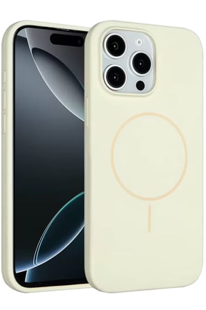 Joko Apple iPhone 15 Pro Max Kılıf Jully Magsafe Kapak - Bej