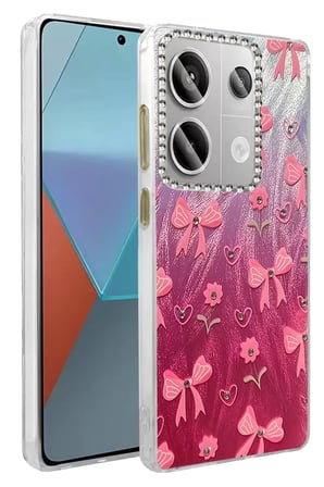 Newface Xiaomi Redmi Note 13 Pro 4G Kılıf Blade Aynalı Desenli Kapak - Desen 3