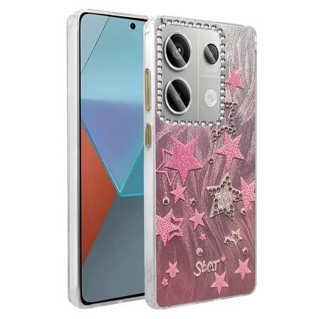 Newface Xiaomi Redmi Note 13 Pro 4G Kılıf Blade Aynalı Desenli Kapak - Desen 7