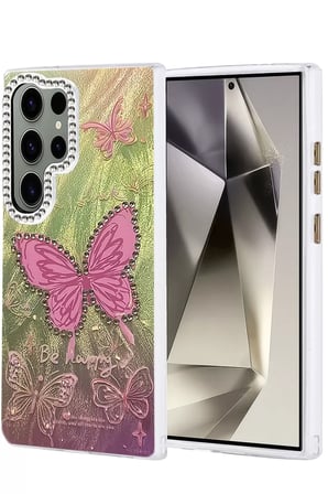 Newface Samsung Galaxy S23 Ultra Kılıf Blade Aynalı Desenli Kapak - Desen 5