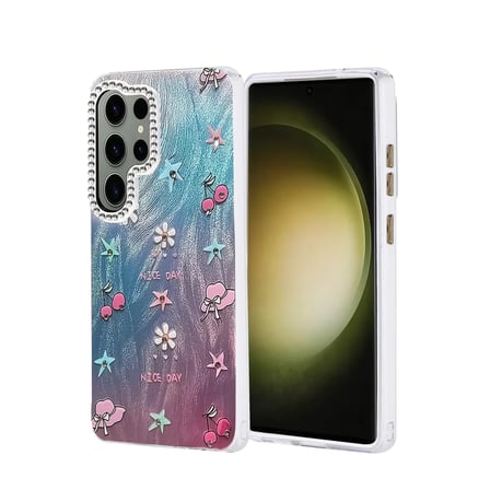 Newface Samsung Galaxy S25 Ultra Kılıf Blade Aynalı Desenli Kapak - Desen 4