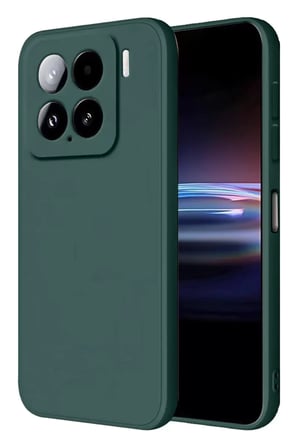 Newface Xiaomi Mi 15 Pro Kılıf Nano içi Kadife Silikon - Koyu Yeşil