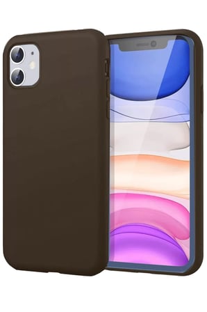 Newface Apple iPhone 11 Kılıf First Silikon - Kahverengi