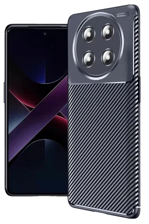 Newface Honor Magic 7 Lite Kılıf Auto Focus Karbon Kapak - Lacivert