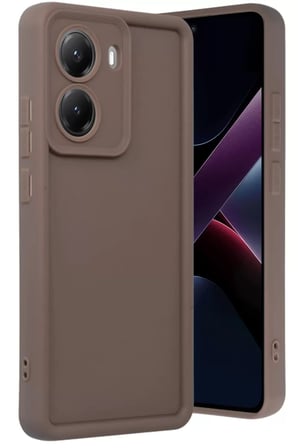 Newface Xiaomi Poco X7 Pro Viera Silikon - Kahverengi