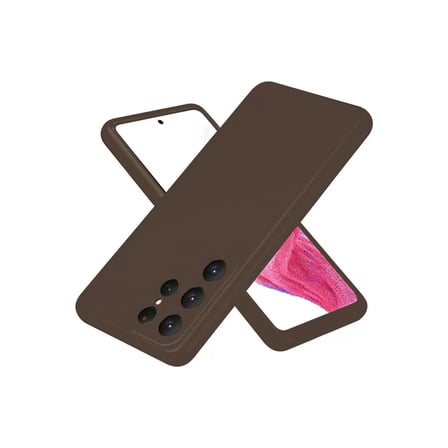Newface Samsung Galaxy S25 Ultra Kılıf First Silikon - Kahverengi