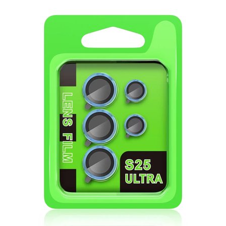 Newface Samsung Galaxy S25 Ultra Raze Metal Kamera Lens - Mavi