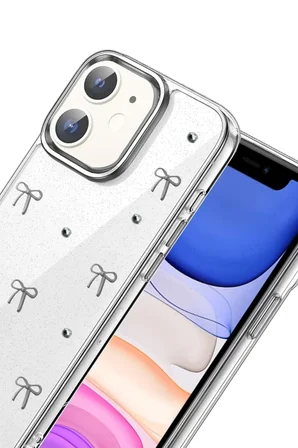 Newface Apple iPhone 12 Fiyonk Desenli Kapak - Desen 5