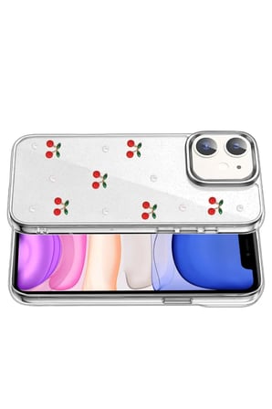 Newface Apple iPhone 12 Fiyonk Desenli Kapak - Desen 9