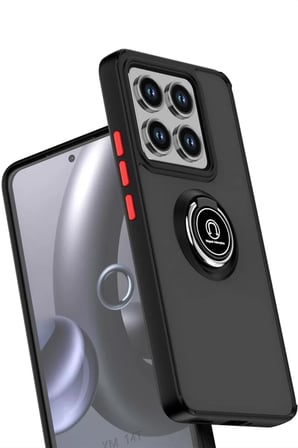 Newface Xiaomi Mi 14T Montreal Yüzüklü Silikon Kapak - Yeşil