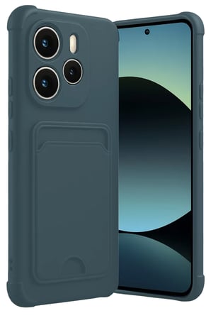 Newface Xiaomi Redmi Note 14 4G Kelvin Kartvizitli Silikon - Koyu Yeşil