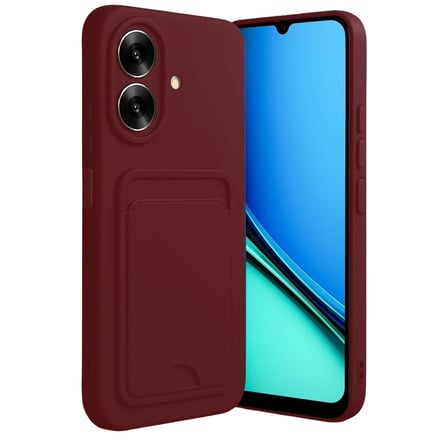 Newface Realme Note 60 Kelvin Kartvizitli Silikon - Bordo