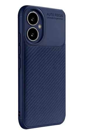 Newface Honor 400 Kılıf Auto Focus Karbon Kapak - Lacivert