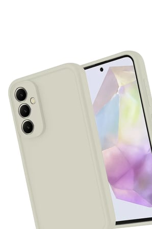 Newface Samsung Galaxy A56 Kılıf Viera Silikon - Krem