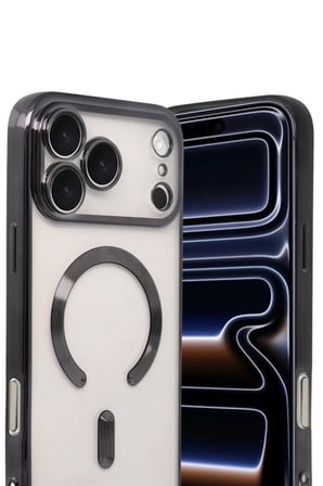 Newface Apple iPhone 17 Pro Max Kross Magneticsafe Kapak - Siyah