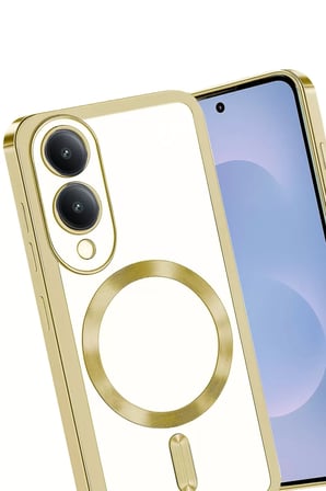 Newface Samsung Galaxy S25 Edge Kross Magneticsafe Kapak - Gold