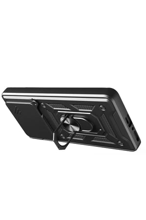 Newface Xiaomi Redmi Note 14 4G Pars Lens Yüzüklü Silikon - Siyah