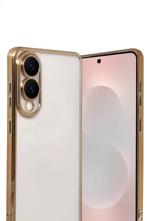 Newface Samsung Galaxy S25 Edge Razer Lensli Silikon - Gold