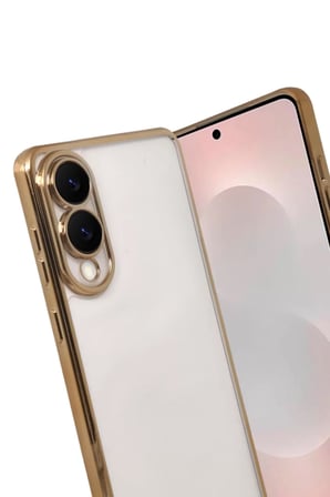 Newface Samsung Galaxy S25 Edge Razer Lensli Silikon - Gold