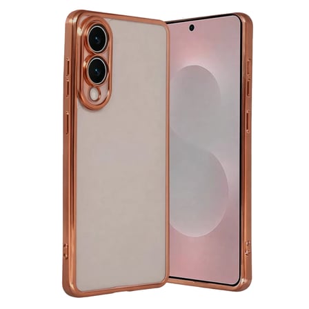Newface Samsung Galaxy S25 Edge Razer Lensli Silikon - Çöl Titanyum