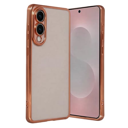 Newface Samsung Galaxy S25 Edge Razer Lensli Silikon - Çöl Titanyum