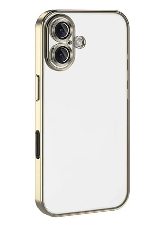 Newface Apple iPhone 17 Razer Lensli Silikon - Gold