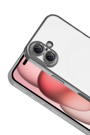 Newface Apple iPhone 17 Razer Lensli Silikon - Titan Gri