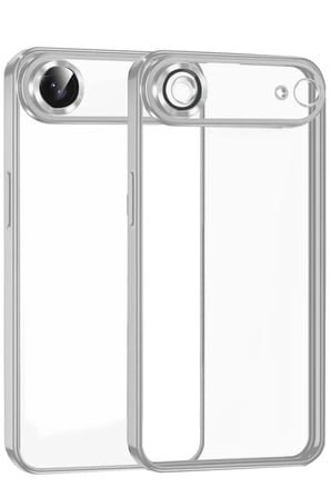 Newface Apple iPhone 17 Air Razer Lensli Silikon - Gümüş