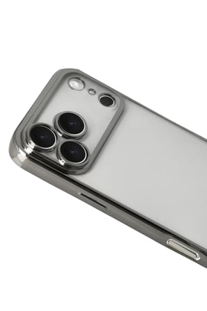 Newface Apple iPhone 17 Pro Max Razer Lensli Silikon - Titan Gri