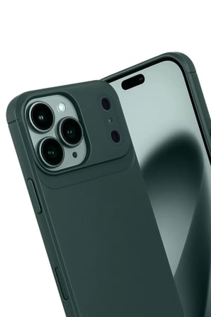 Newface Apple iPhone 17 Pro Auto Focus Karbon Kapak - Koyu Yeşil