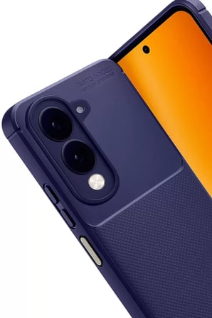 Newface Vivo Y29S Auto Focus Karbon Kapak - Lacivert