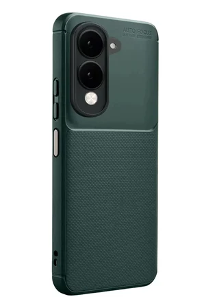 Newface Vivo Y29S Auto Focus Karbon Kapak - Koyu Yeşil