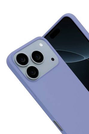 Newface Apple iPhone 17 Pro Max Nano içi Kadife Silikon - Lila