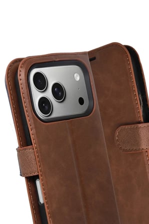 Newface Apple iPhone 17 Pro Trend S Plus Kapaklı Kılıf - Taba
