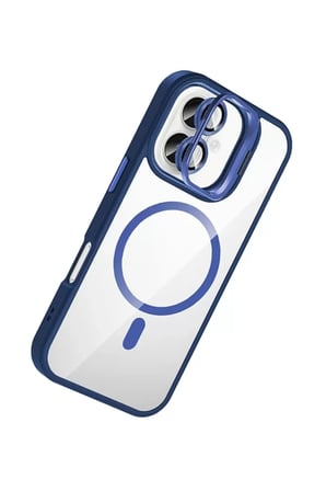 Joko Apple iPhone 16 Plus Remim Lensli Magsafe Standlı Kapak - Lacivert