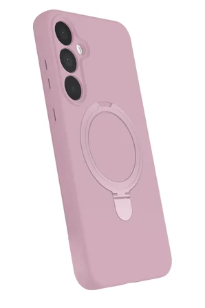 Newface Samsung Galaxy A35 5G Regal Magsafe Standlı Kapak - Açık Pembe