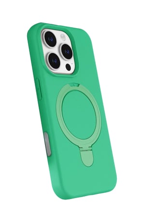 Newface Apple iPhone 16 Pro Regal Magsafe Standlı Kapak - Yeşil
