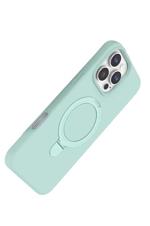 Newface Apple iPhone 16 Pro Regal Magsafe Standlı Kapak - Su Yeşili