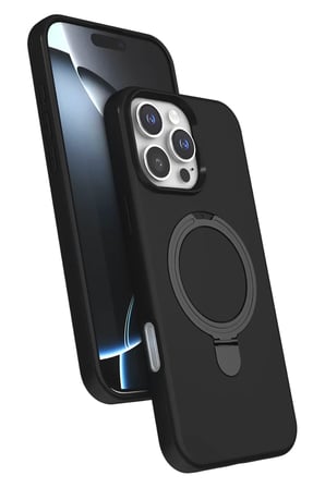 Newface Apple iPhone 16 Pro Regal Magsafe Standlı Kapak - Siyah