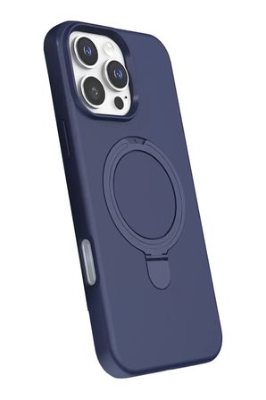 Newface Apple iPhone 16 Pro Regal Magsafe Standlı Kapak - Lacivert