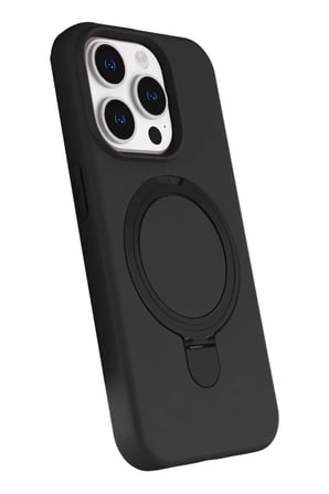 Newface Apple iPhone 15 Pro Max Regal Magsafe Standlı Kapak - Siyah