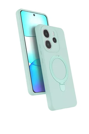 Newface Xiaomi Redmi Note 14 4G Regal Magsafe Standlı Kapak - Su Yeşili