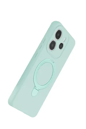 Newface Xiaomi Redmi Note 14 4G Regal Magsafe Standlı Kapak - Su Yeşili