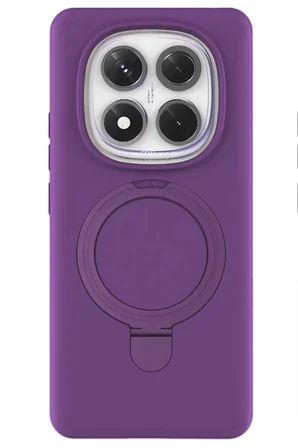 Newface Xiaomi Redmi Note 14 Pro 4G Regal Magsafe Standlı Kapak - Derin Mor