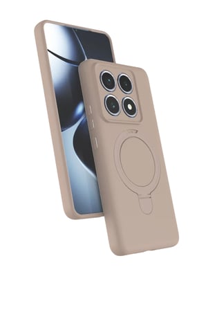 Newface Xiaomi Mi 14T Pro Regal Magsafe Standlı Kapak - Çöl Titanyum