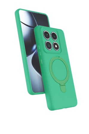 Newface Xiaomi Mi 14T Pro Regal Magsafe Standlı Kapak - Yeşil